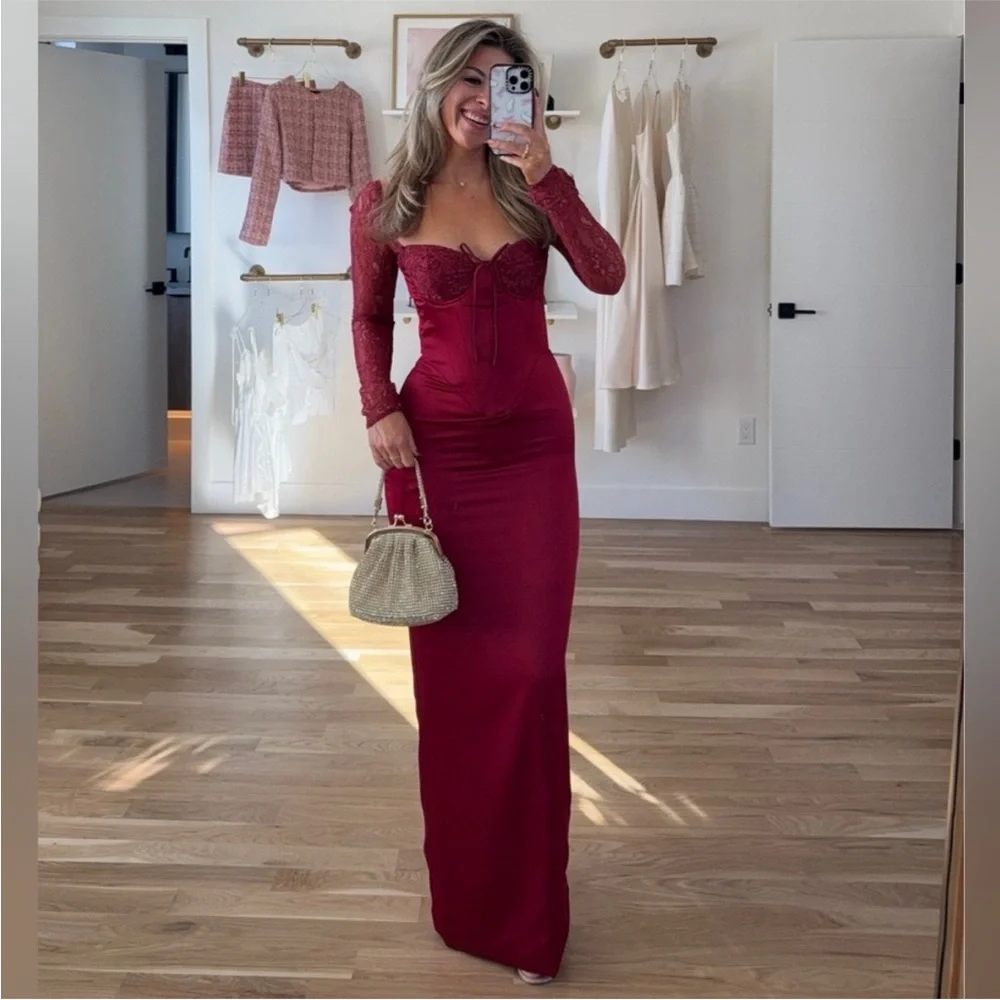 berry satin bridesmaid dress Berry Bridesmaid Dresses
